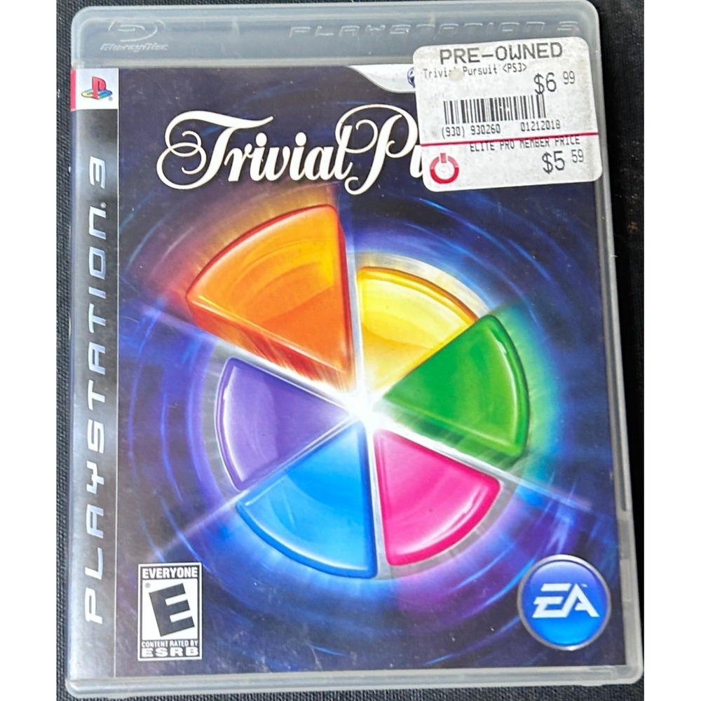 Trivial Pursuit Sony PlayStation 3 PS3 EA Games Hasbro Trivia Board Game 2009